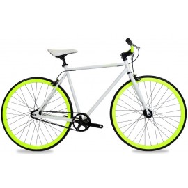 Modelo 016936 BICICLETA R.700 FIXIE TURBO BLANCO/FLUO - Envío Gratuito