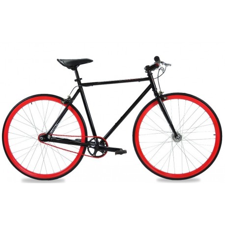 Modelo 016937 BICICLETA R.700 FIXIE TURBO ROJO/NEGRO - Envío Gratuito