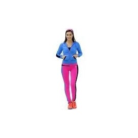 Pants Deportivo TSX Rosa con Azul y Negro Para Dama - Envío Gratuito
