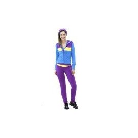 Pants Deportivo TSX Morado con Azul y Amarillo para Dama - Envío Gratuito