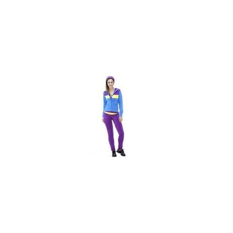 Pants Deportivo TSX Morado con Azul y Amarillo para Dama - Envío Gratuito