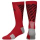 Calcetas para Basketball Adidas Traxion Shockwave Crew para Caballero - Rojo + Negro - Envío Gratuito