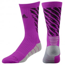 Calcetas para Basketball Adidas Traxion Shockwave Crew para Callero - Rosa + Negro - Envío Gratuito