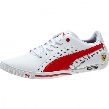 Tenis Puma Ferrari Selezione - Blanco con Rojo - Envío Gratuito