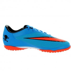 Tenis Nike Hypervenom Phelon TF - Azul con Naranja - Envío Gratuito