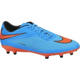 Tachon Nike Hypervenom Phelon FG - Azul con Naranja - Envío Gratuito