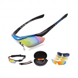 Lentes deportivos Wolfbike con micas intercambiables -Azul - Envío Gratuito