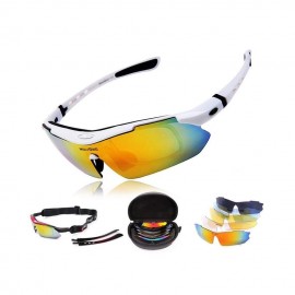 Lentes deportivos Wolfbike con micas intercambiables -Blanco - Envío Gratuito