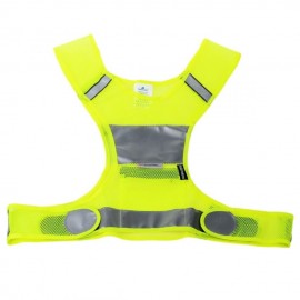 Salzmann 50019 Noche Ciclismo Riding Correr al aire libre Deportes de seguridad Chaleco reflectante - Amarillo - Envío Gratuito