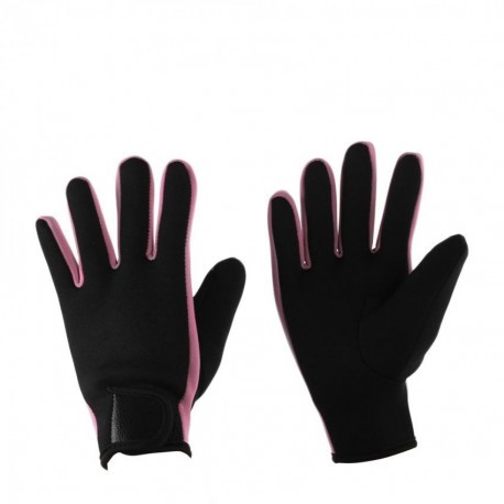 Par de Guantes para Buceo Natación Deporte Rosa + Negro Talla M-L 2.0mm - Envío Gratuito