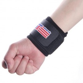 Muñequera Elástica Deporte Protección Espuma Nylon Velcro - Envío Gratuito