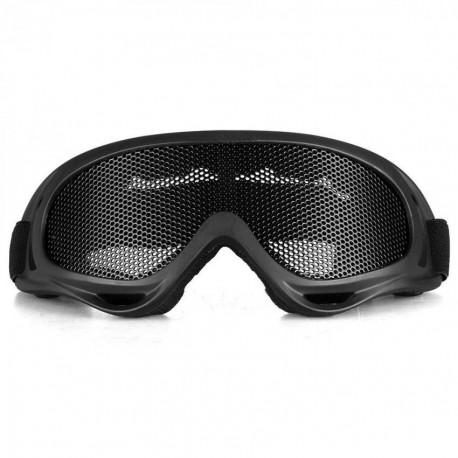 Gafas Protectoras Tacticas Rejilla Correa Ajustable Deporte Negro - Envío Gratuito