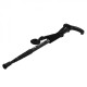 AOTU Bastón Portable Montaña Trekking Aluminio Senderismo Deporte Negro