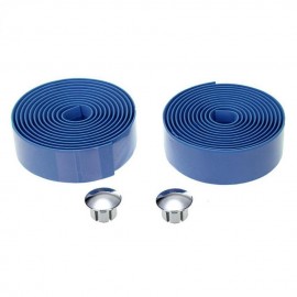 2x Ciclismo de Ruta Bike Deportes manillar de la bicicleta de la cinta del abrigo azul con enchufes - Envío Gratuito