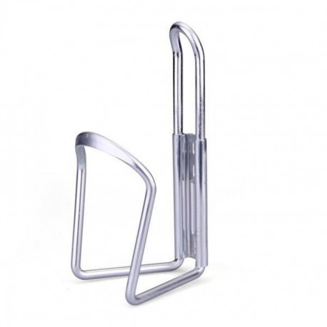 Bici de la bicicleta de ciclo del deporte Botella de agua de aluminio Manillar jaula Titular Plata - Envío Gratuito