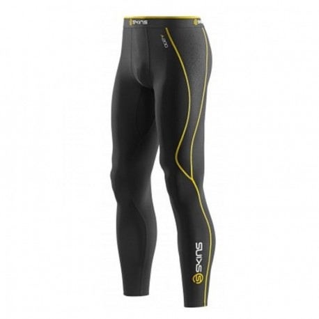 Pantalón SKINS B60052001XL-Negro con Amarillo - Envío Gratuito