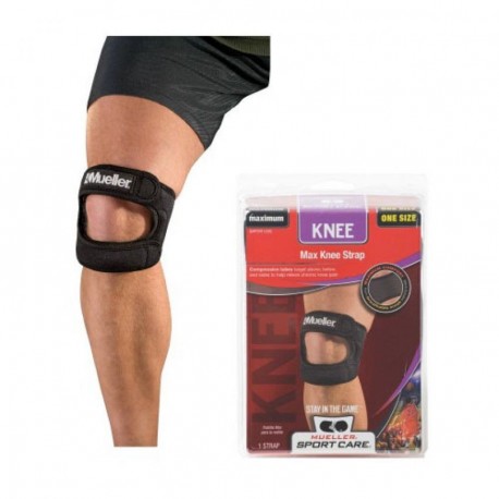 Doble cinta para la rodilla Max Unisex Mueller 59857-Negro - Envío Gratuito