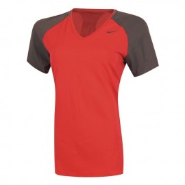 Playera Nike Regular Club SS Baselayer-Rojo - Envío Gratuito