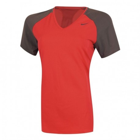 Playera Nike Regular Club SS Baselayer-Rojo - Envío Gratuito