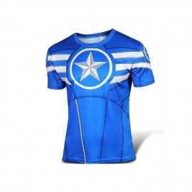 Playera deportiva capitan america - Envío Gratuito