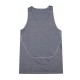 Los hombres transpirable Quick-Dry apretada formación deportiva Chaleco (gris oscuro) - Envío Gratuito