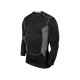 Los hombres de PRO gimnasio Fitness Entrenamiento Deportivo Marcha de secado rápido manga larga T-shirt (negro) - Envío Gratuito