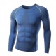 JOGAL De deporte delgado de hombres largo manga camiseta para ponerse en forma movimiento - Envío Gratuito
