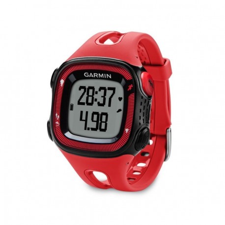 Reloj de Fracuencia Cardíaca Garmin Forerunner 15 con Banda-Negro con Rojo - Envío Gratuito