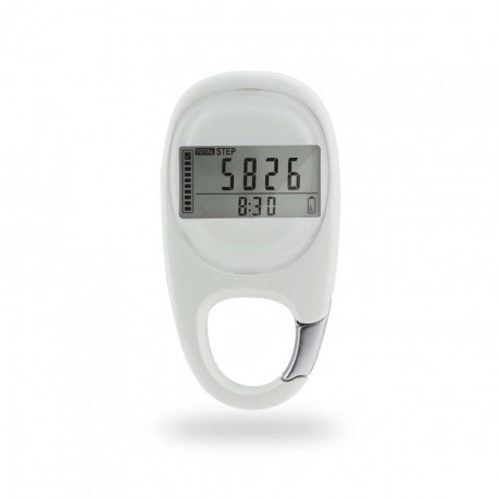 Step Count 3D Sensor pedometer(Blanco) - Envío Gratuito