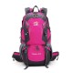 Montañismo exterior impermeable Mochila Bolsa de deporte senderismo, campamentos Bolsos de bandolera (Rosa roja)