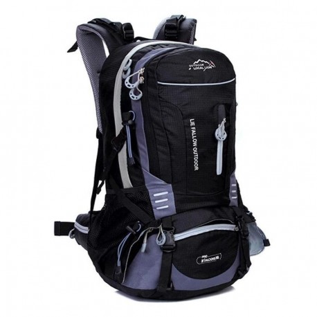 Moda 40L Mochila Senderismo viajes ocasionales Mochila Bolsa de deporte al aire libre (gris) - Envío Gratuito