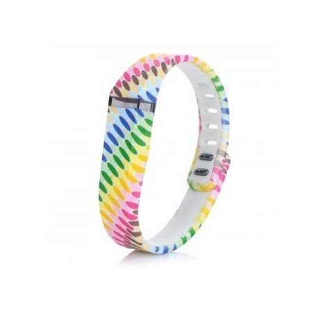 Sustitución de TPE grandes deportes + TPU Mu?equera w/ broche a Flex Fitbit Pulsera Inteligente - Multicolor - Envío Gratuito