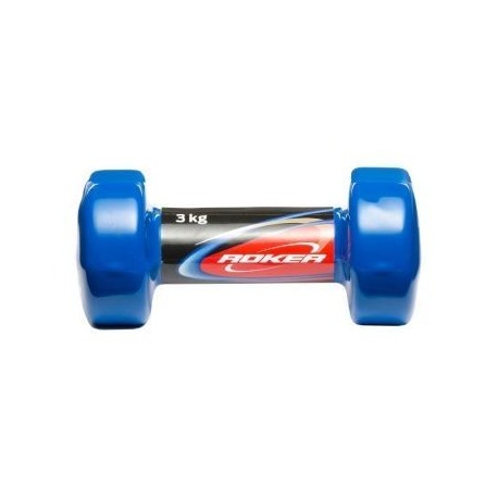 Mancuerna Acero 3 kg Recubierta de Vinil Roker MA-1703-Azul - Envío Gratuito