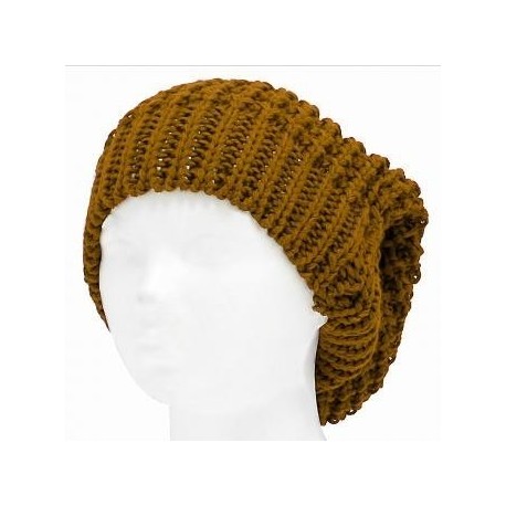 Gorro largo Smart Gorro tejido Modelo color liso estilo mate color increible -camel - Envío Gratuito