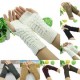 Bluelans Unisex Guantes suaves Mitones de calentador de brazo en invierno - Café
