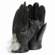 Guantes Blackmamut Mediano Canada color liso de Piel estilo mate Palma suave -negro
