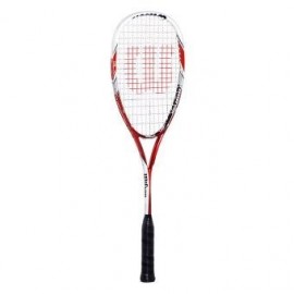 Raqueta Profesional de Squash Wilson WRT903100.Blanco con Rojo - Envío Gratuito