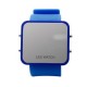 Reloj Led Espejo Con Correa De Silicon Azul Rey.. - Envío Gratuito