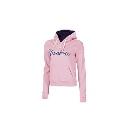 Sudadera Majestic NY Yankees Women Hoodie-Rosa - Envío Gratuito