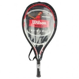 Raqueta de Tenis Wilson Federer WRT3247003-Blanco con Rojo - Envío Gratuito