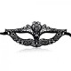 ELENXS Sexy Dance Halloween Face Lace Cutout Mask NO2 (Black) - Envío Gratuito