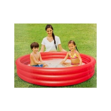 Alberca Inflable De 3 Aros Color Roja 749 Litros - Envío Gratuito