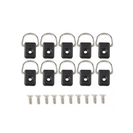 10Pcs D Acero Anillo Canoe Kayak equipamiento accesorio del juego Cuerdas Bungee Miryo - Envío Gratuito