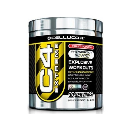 C4 EXTREME 30 servicios CELLUCOR Pre-Entrenamiento Oxi Nitrico - Envío Gratuito