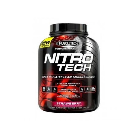 Proteína Muscletech Nitro-Tech 3.97 lbs Strawberry. - Envío Gratuito