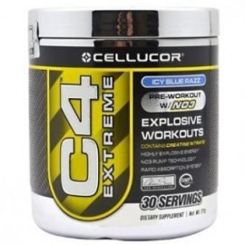 Pre-entrenamiento (Óxido Nítrico) Cellucor C4 Extreme sabor Icy Blue Razz 30 serv. - Envío Gratuito