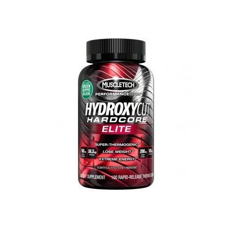 Quemador de Grasa MuscleTech Hydroxycut Hardcore Elite 100 cápsulas. - Envío Gratuito