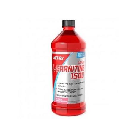 Quemador de grasa L-Carnitina liquida MET-RX L-Carnitine 1,500mg sabor Narural Watermelon 473ml. - Envío Gratuito
