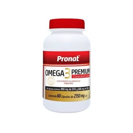 Suplemento Alimenticio Pronat Omega 3 Premium Concentrado de 60 Cápsulas - Envío Gratuito