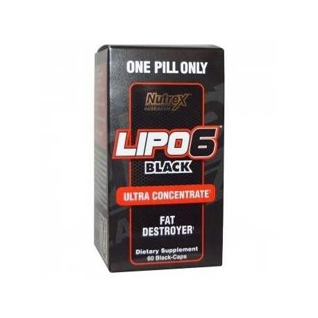 Quemador de grasa Lipo6 Black Ultra Concetrate 60 Capsulas - Envío Gratuito